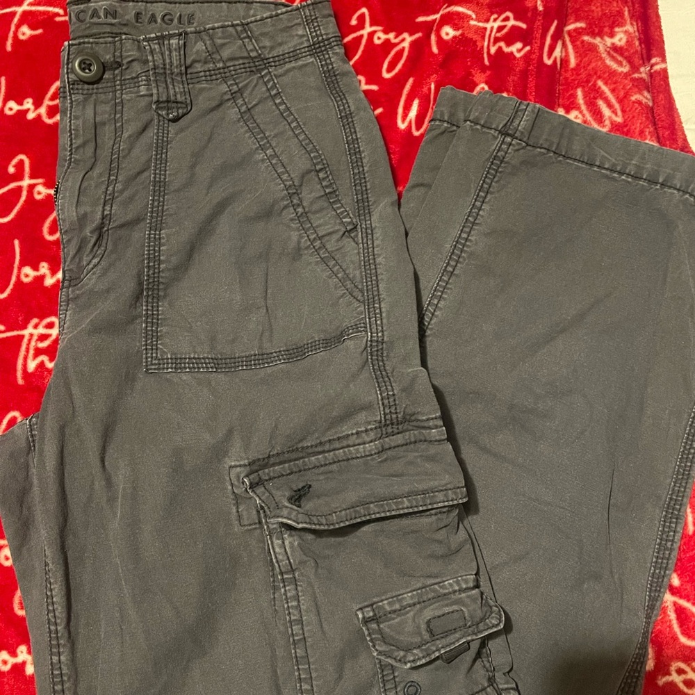 American Eagle Outfitters Gray Cargo Pants